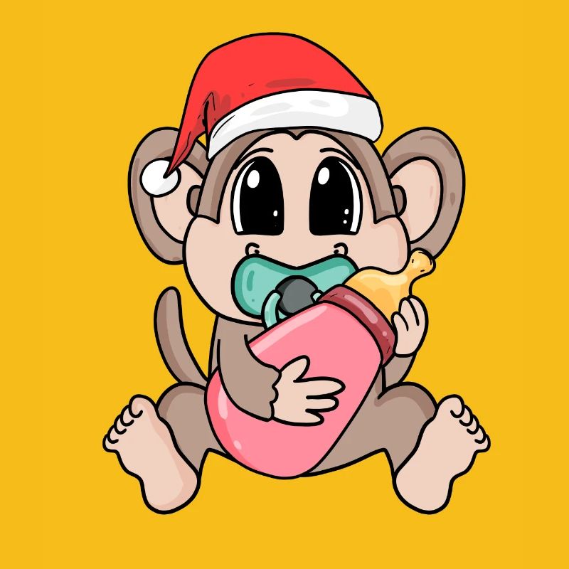 Singe bébé Noël