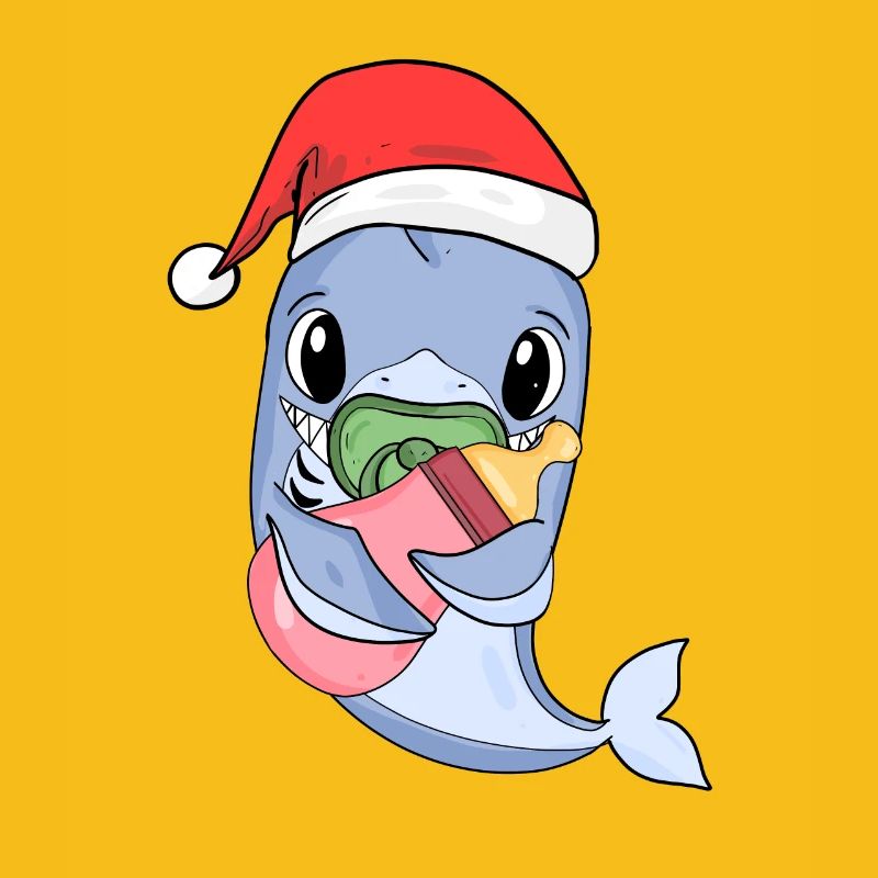 Requin Bébé Noël Poisson Poisson