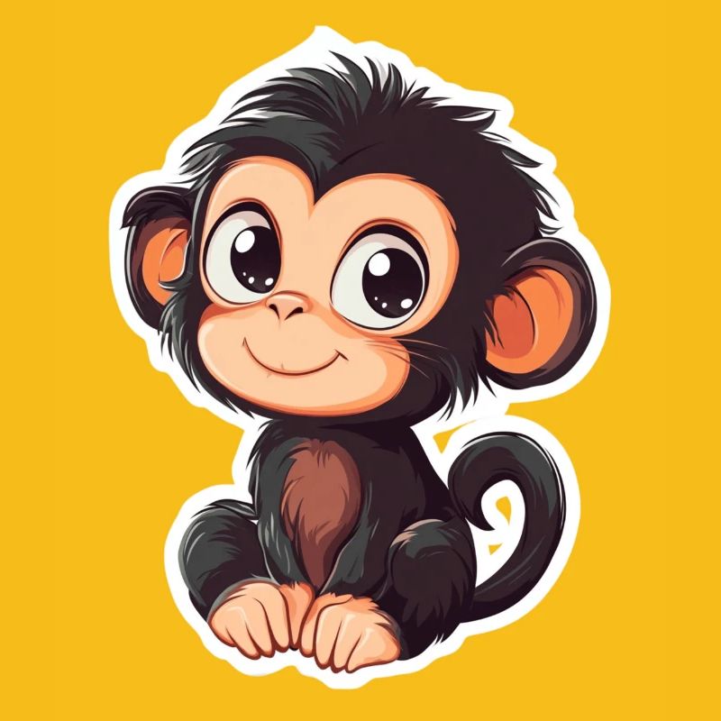 Cute Monkey Cute Monkey Gift for Monkey Fans