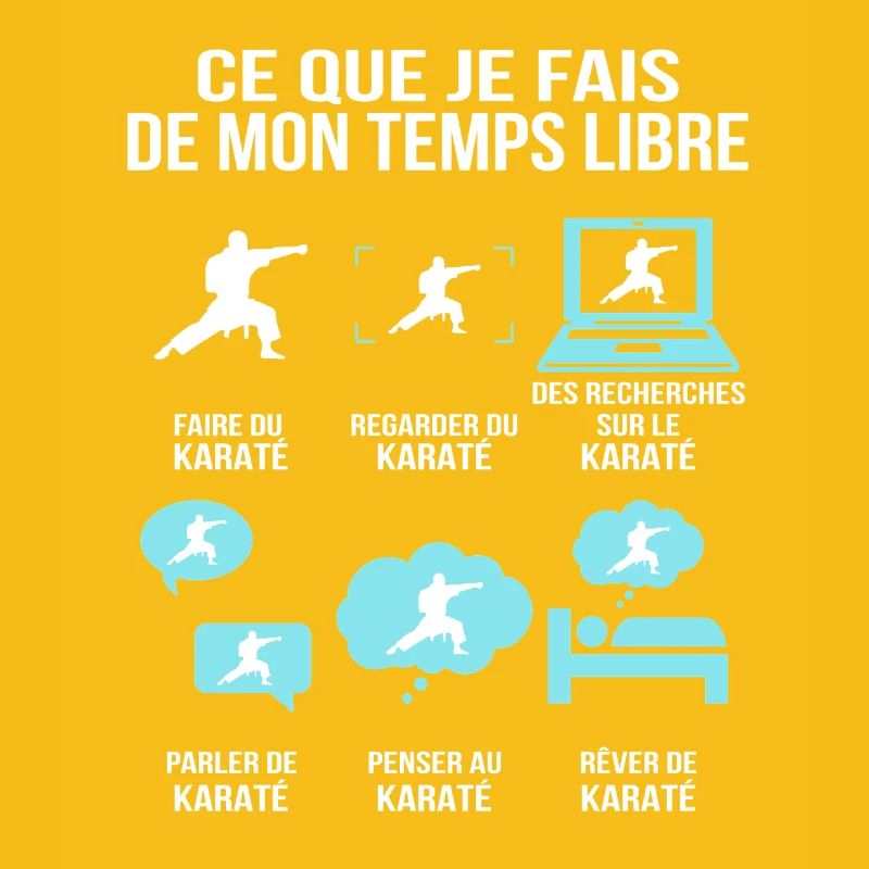 Ce Que Je Fais De Mon Temps Libre Karaté Humour