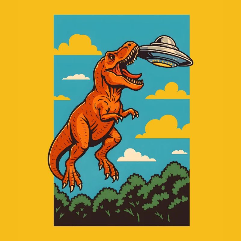 T Rex Fängt Ufo Sky Encounter