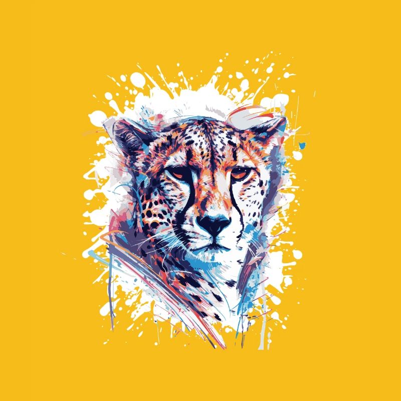 Leopard Splatter Aquarell