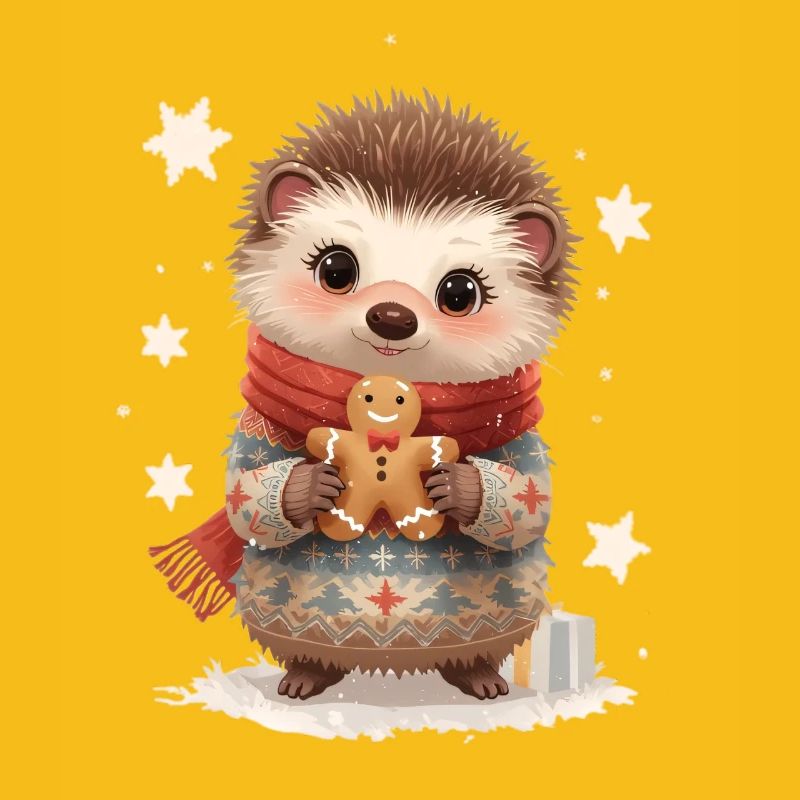 Kuscheliger Igel mit Gingerbread