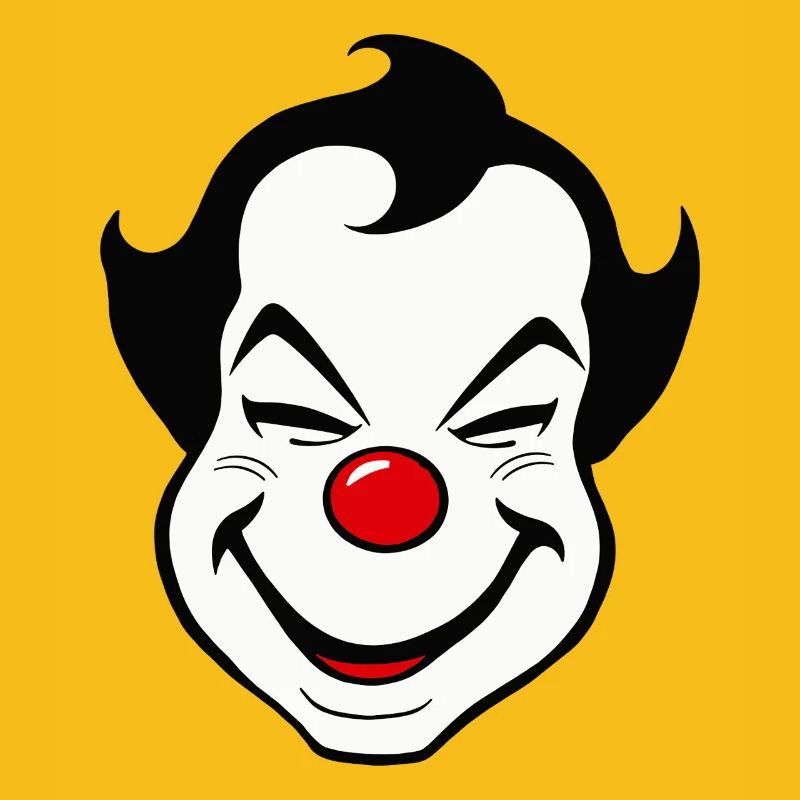 Carnaval du visage de clown joyeux Carnaval Carnaval