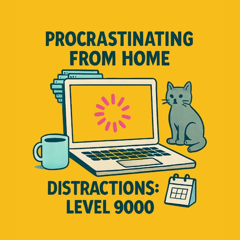 Humor Procrastination Telecommuting Chat and Coffee