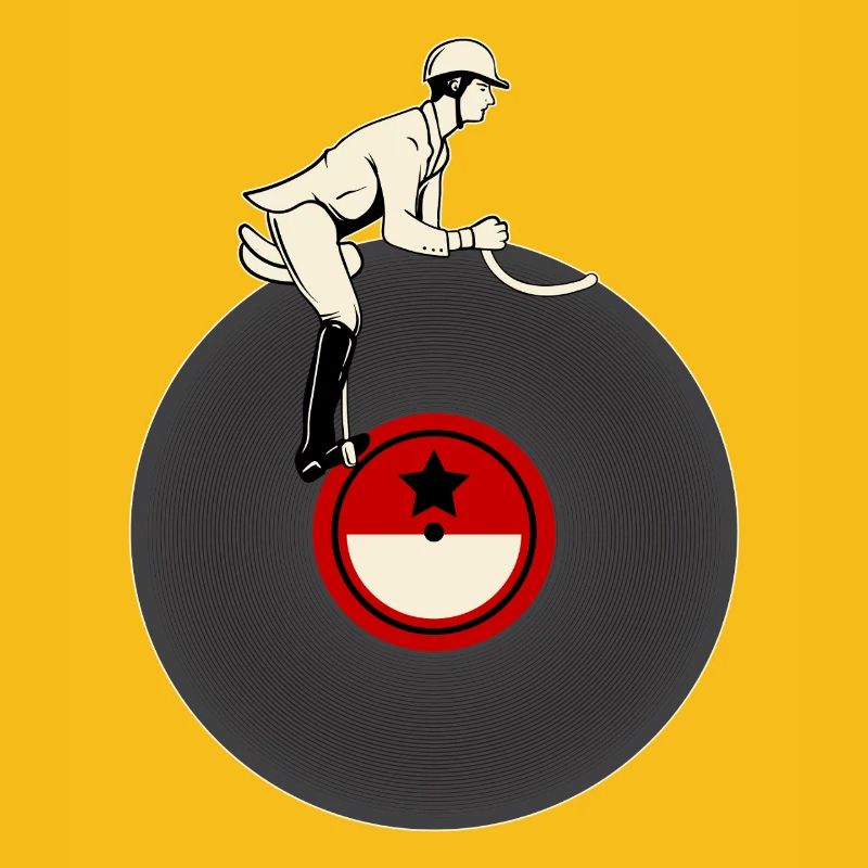 Cavalier sur vinyle