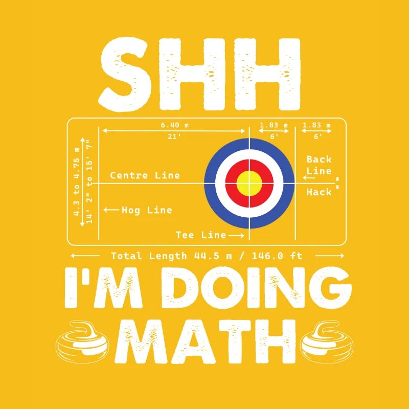 Shh Im Doing Math Curling Curler Humor