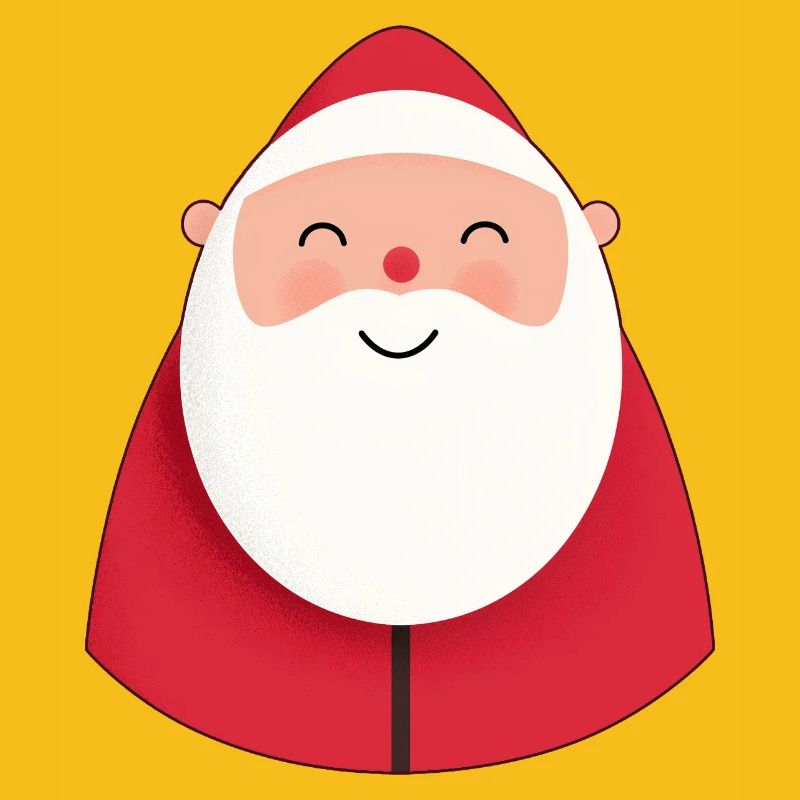 Kindisches Weihnachtsmann-Lächeln Spaß