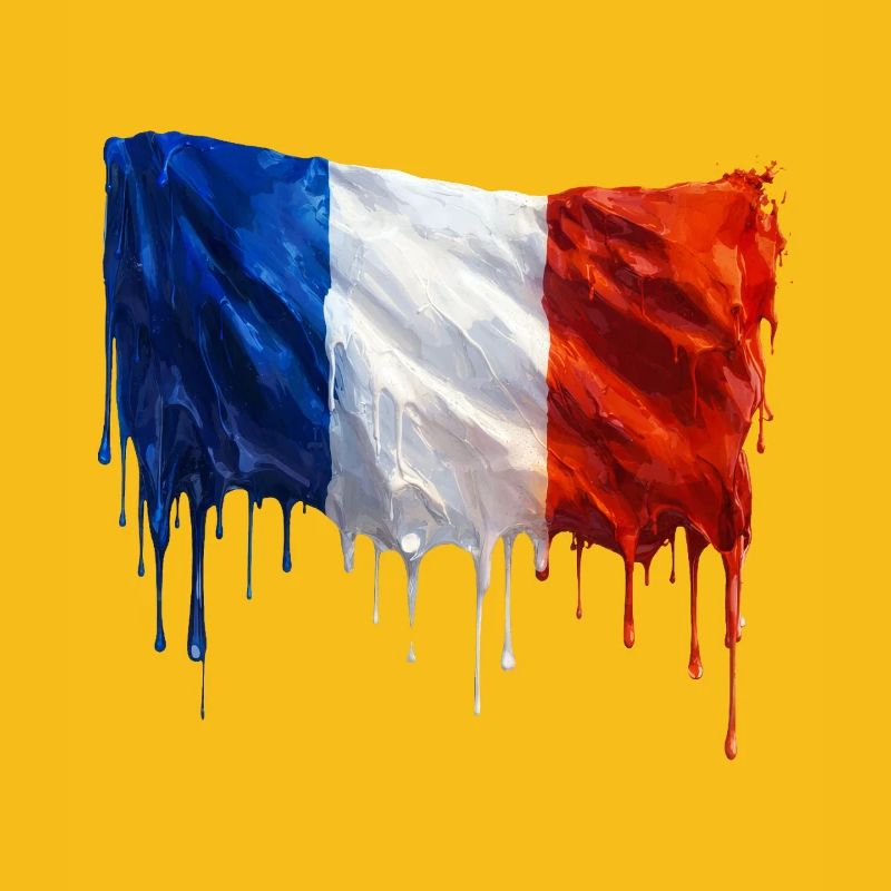 Drapeau français couleur colorée