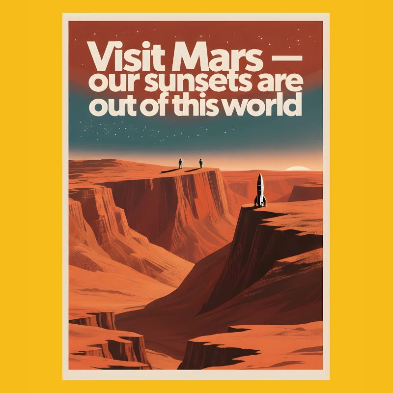 Visiter Mars | Tournée spatiale rétro
