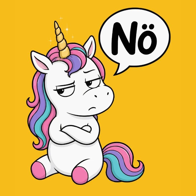 Genervtes Einhorn Nö