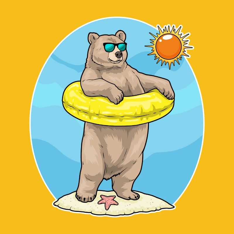 Été de la baignée de Bear Beach