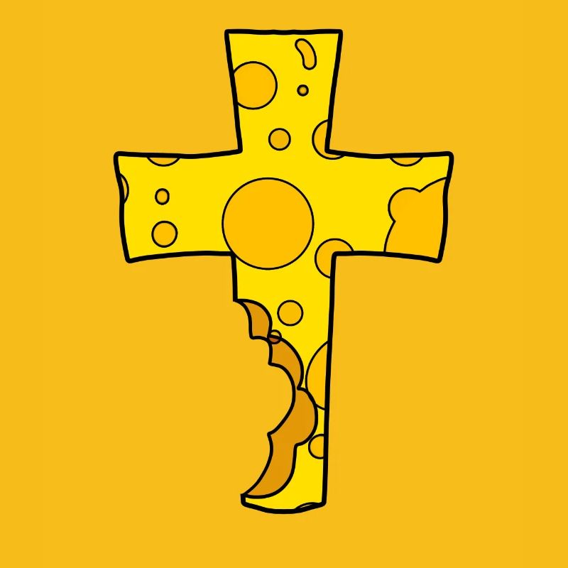 Symbole croix fromage