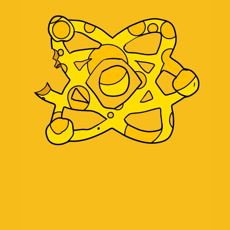 Atom Cheese Symbol Science Scientifique