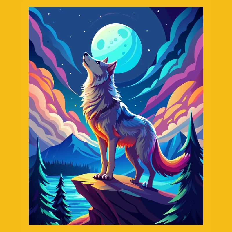 heulender Wolf
