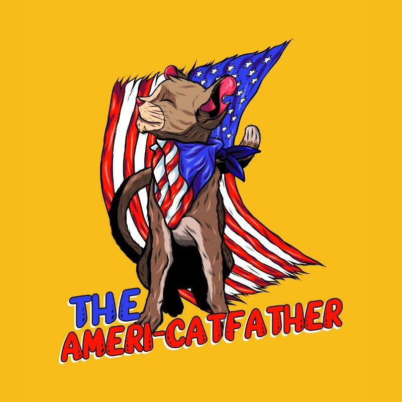Ameri-catfather 4 juillet Jour de l’indépendance