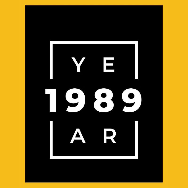 Design typographique année 1989