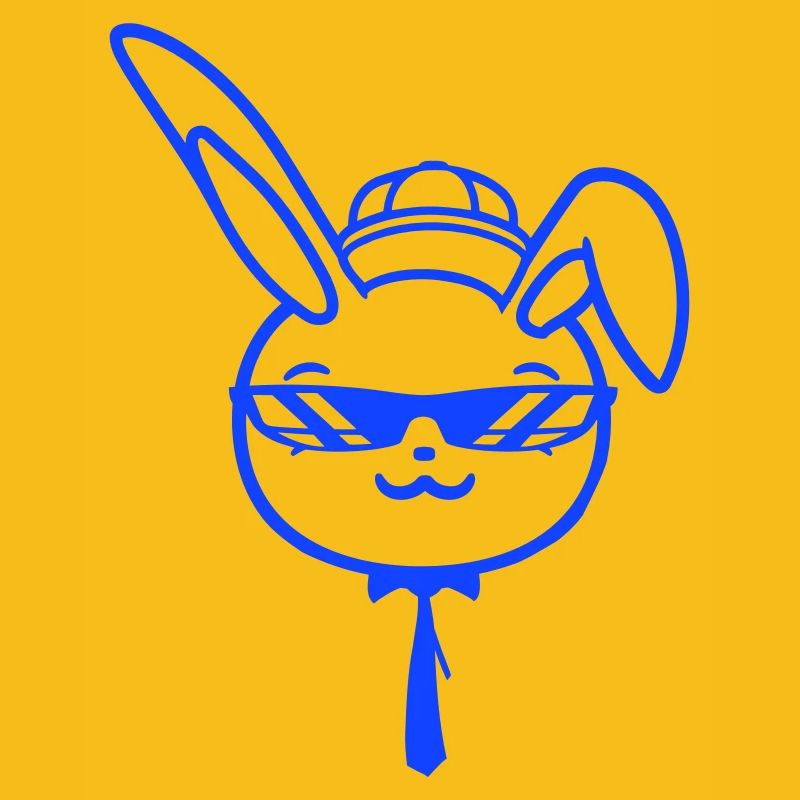 Lunettes de soleil lapin Cappy cravate Cool Hat Comic