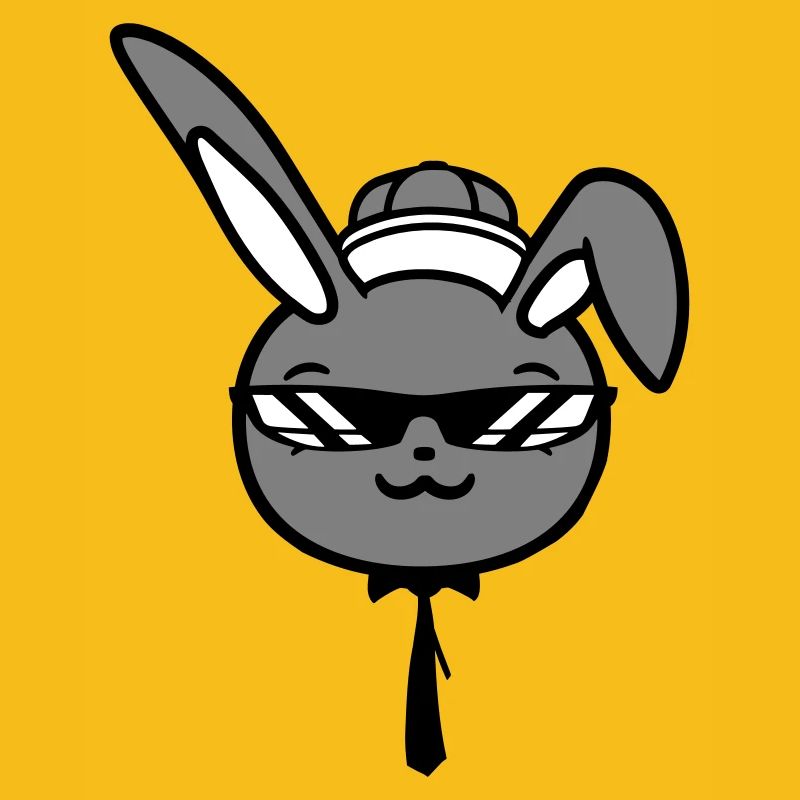 Lunettes de soleil lapin Cappy cravate Cool Hat Comic