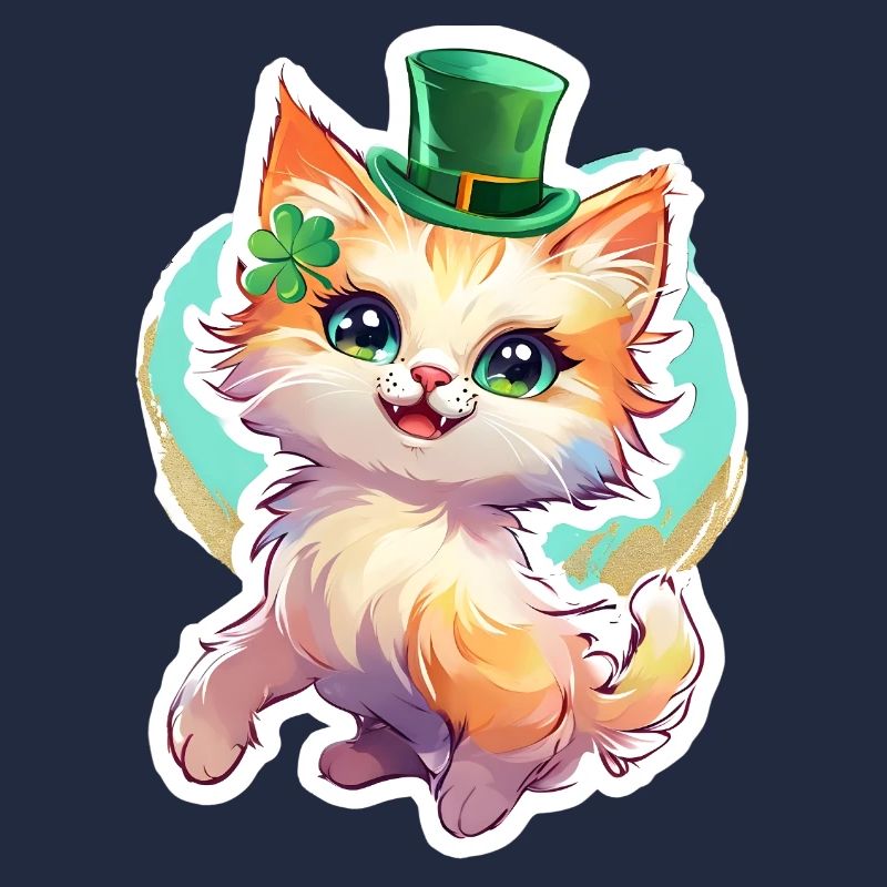 St. Patrick's Day Katze Geschenk