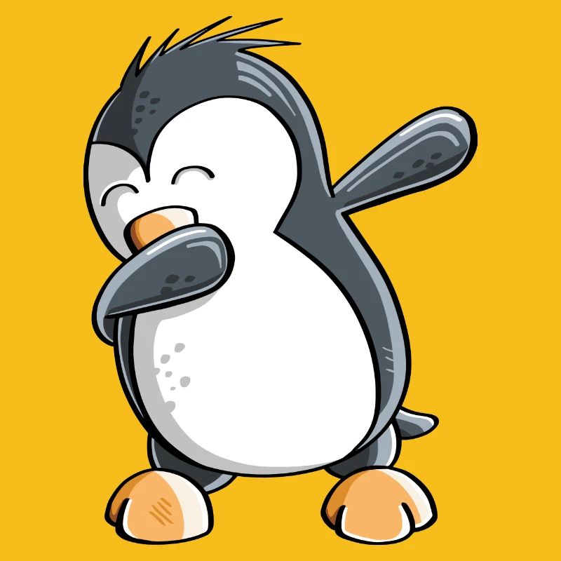 Dab Dance Penguin - Dabbing - Fun Comic - Gift