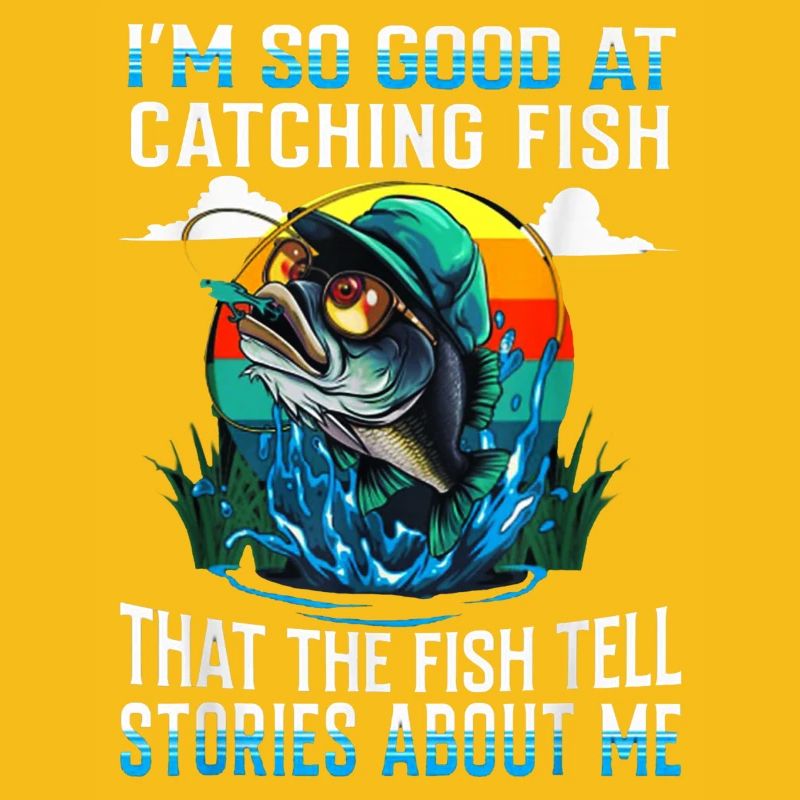 Attraper des histoires de poisson Tee