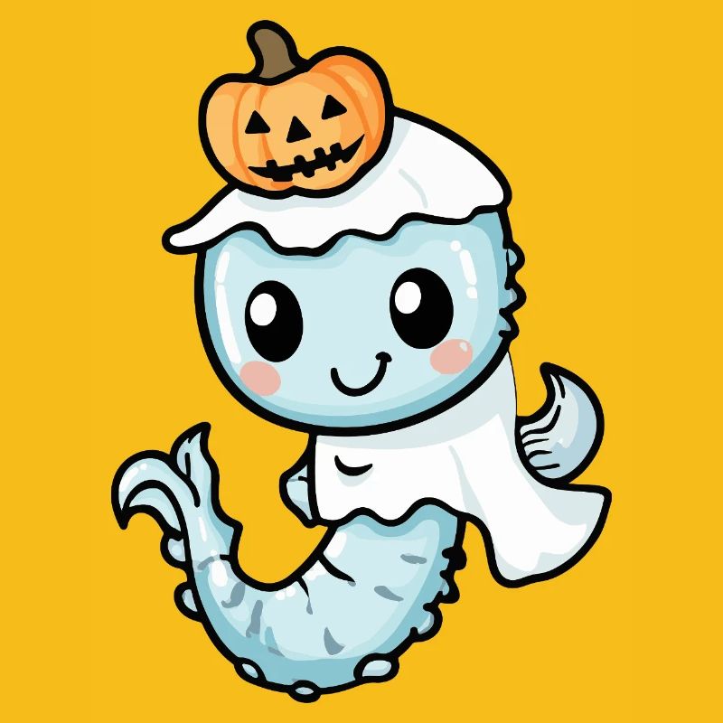 Seepferd Halloween Geist
