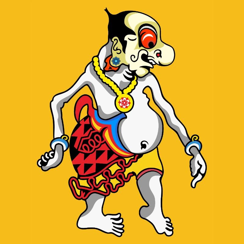 Grotesque Oni Harlequin Tee