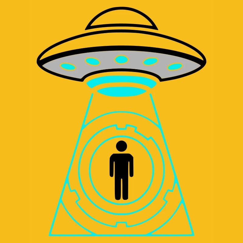 UFO Abduction Beam Me Up Vector
