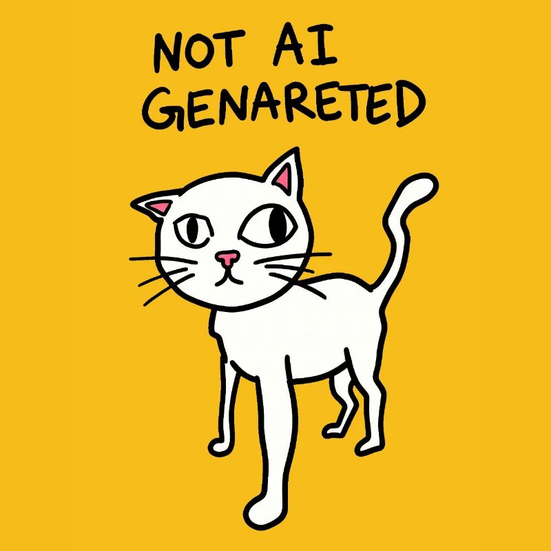 Pas généré par IA - Meme de chat bizarre - Satire IA