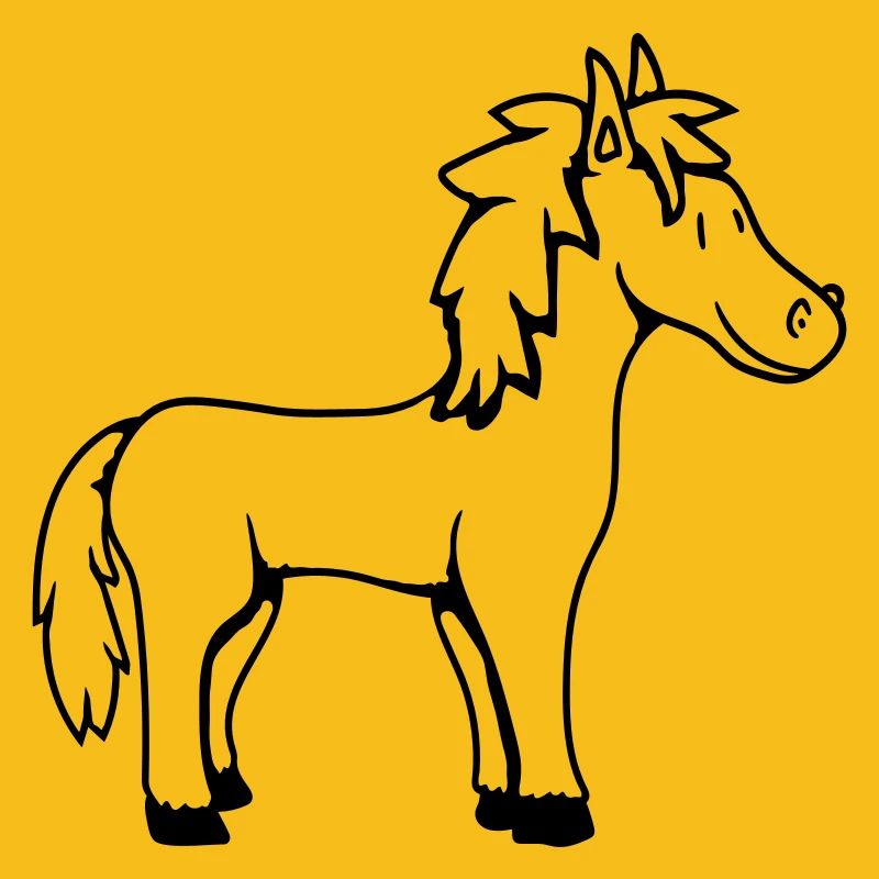Pferd Süß Pony Fohlen Pferdemädchen Niedlich Comic