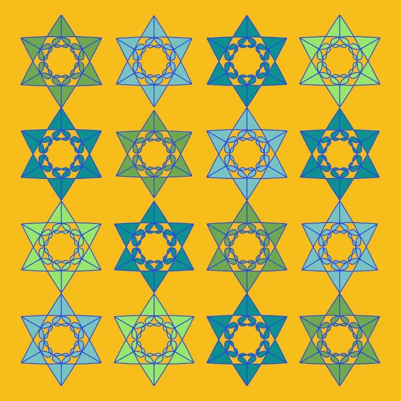 Star Scape Geometrisches Muster