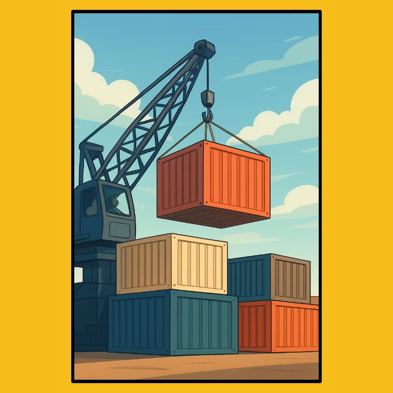 Docker Charriage de Conteneurs Industriels
