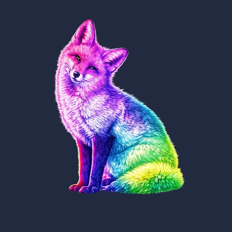 Regenbogenfuchs Farbkunst