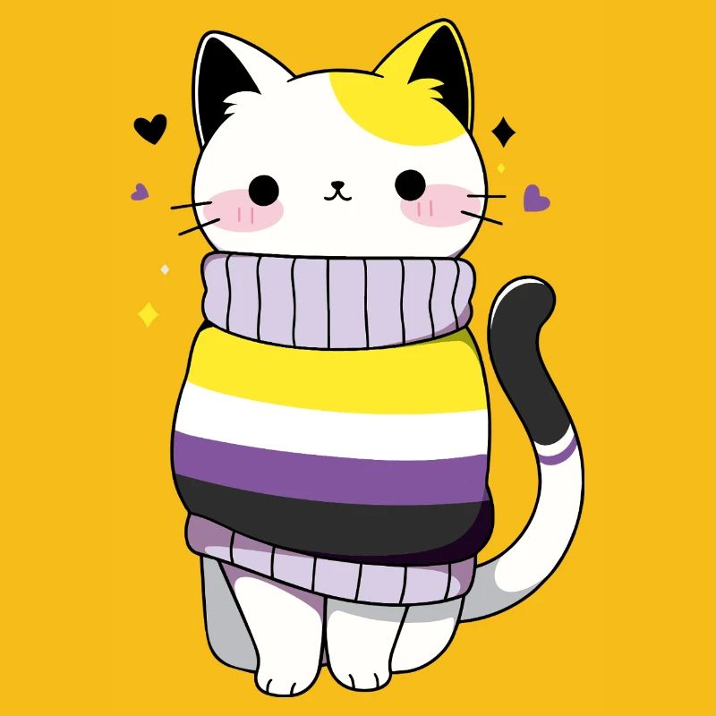 Nonbinary Cat CSD queer pride month LGBT queer