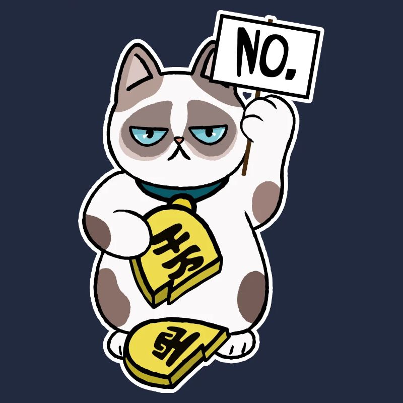 Conception de chat malchanceux