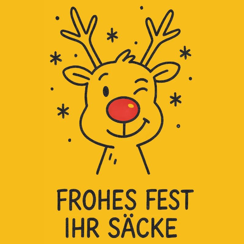 Joyeux Noël, espèce de renne à sacs Rudolph