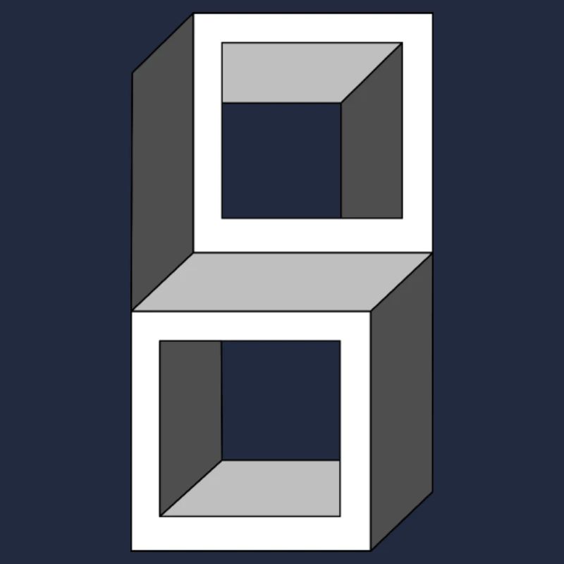 Grayscale Cube Frames