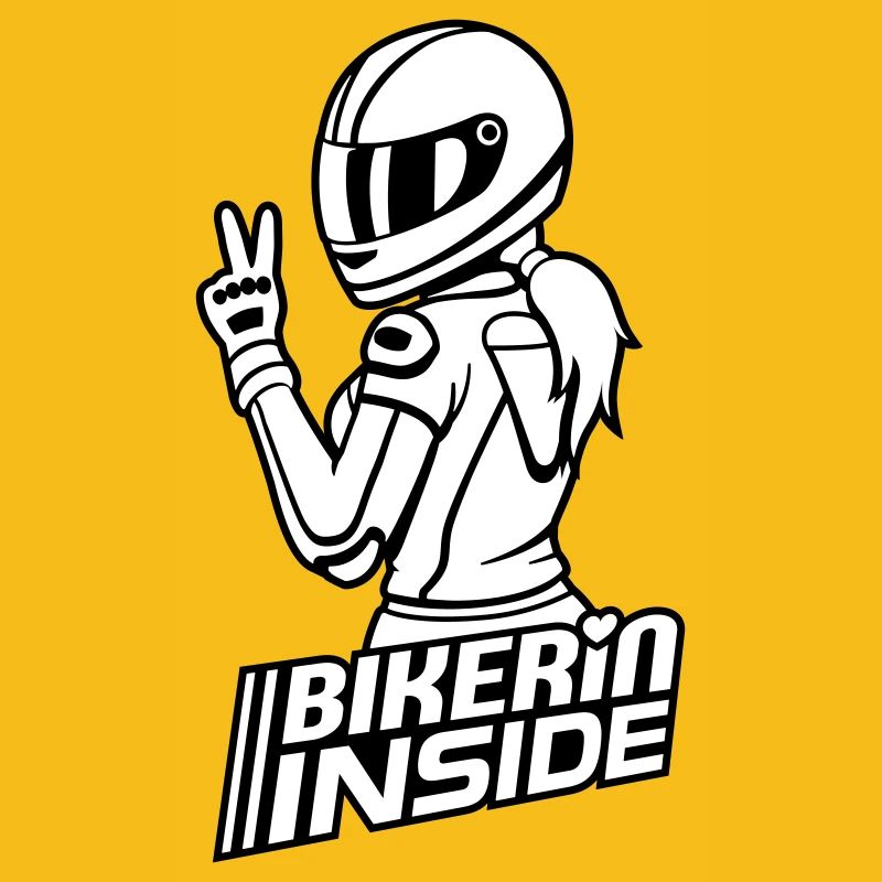 Biker inside (colors can be changed)