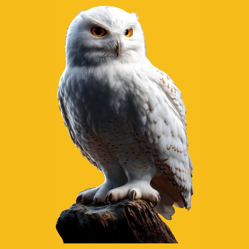 Schneeeule Weiße Eule Kauz Uhu Owl Schnee Eulen