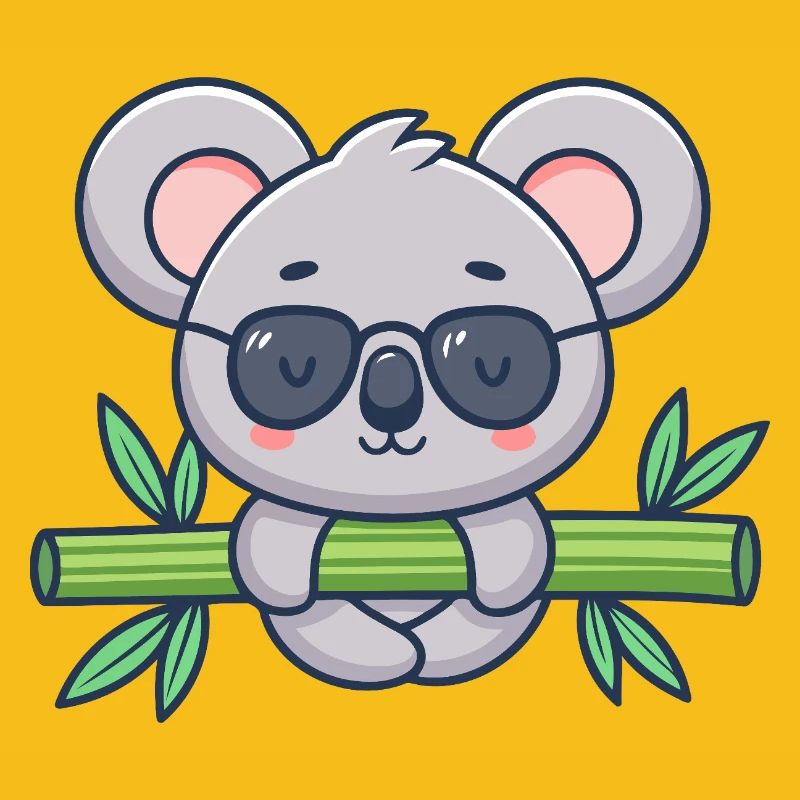 Koala sur Bambou Solaire