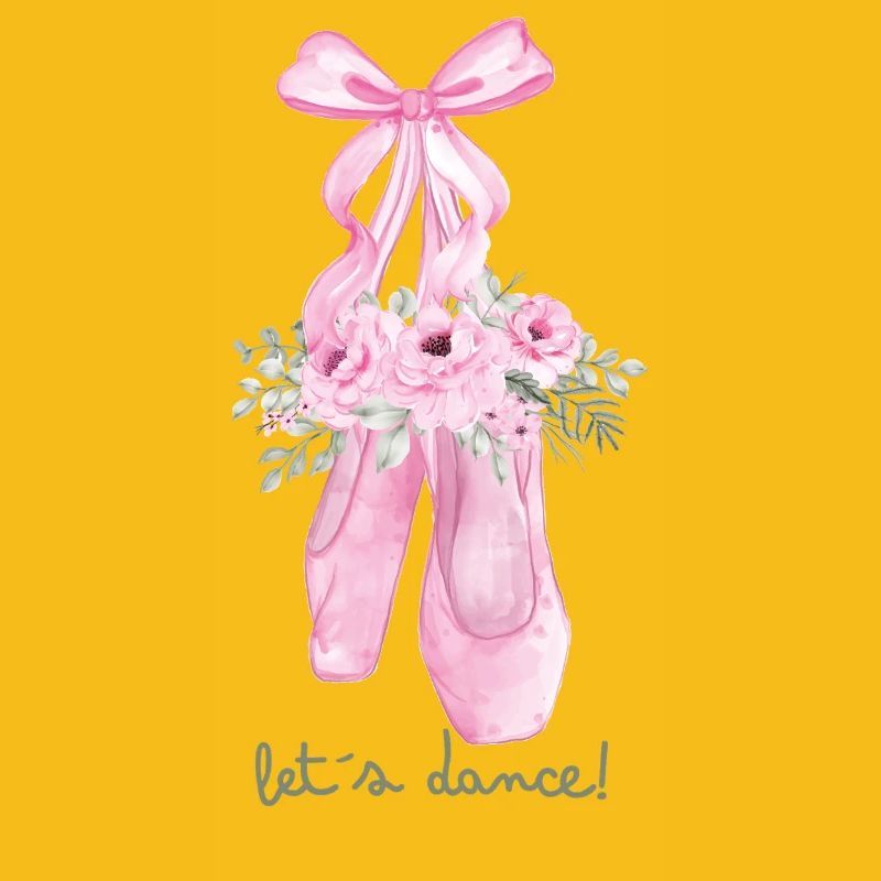 Des chaussures de ballet roses avec des fleurs