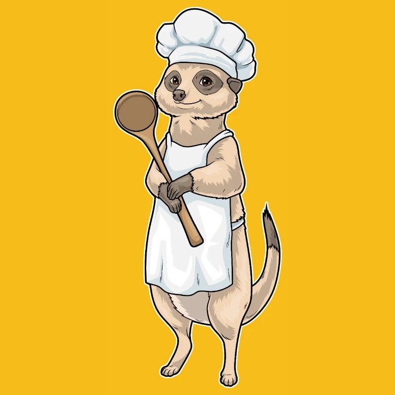 Cuisson à la cuillère de cuisine de suricates