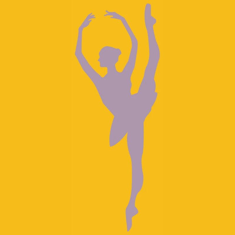 Minimalist Ballet Dancer Silhouette