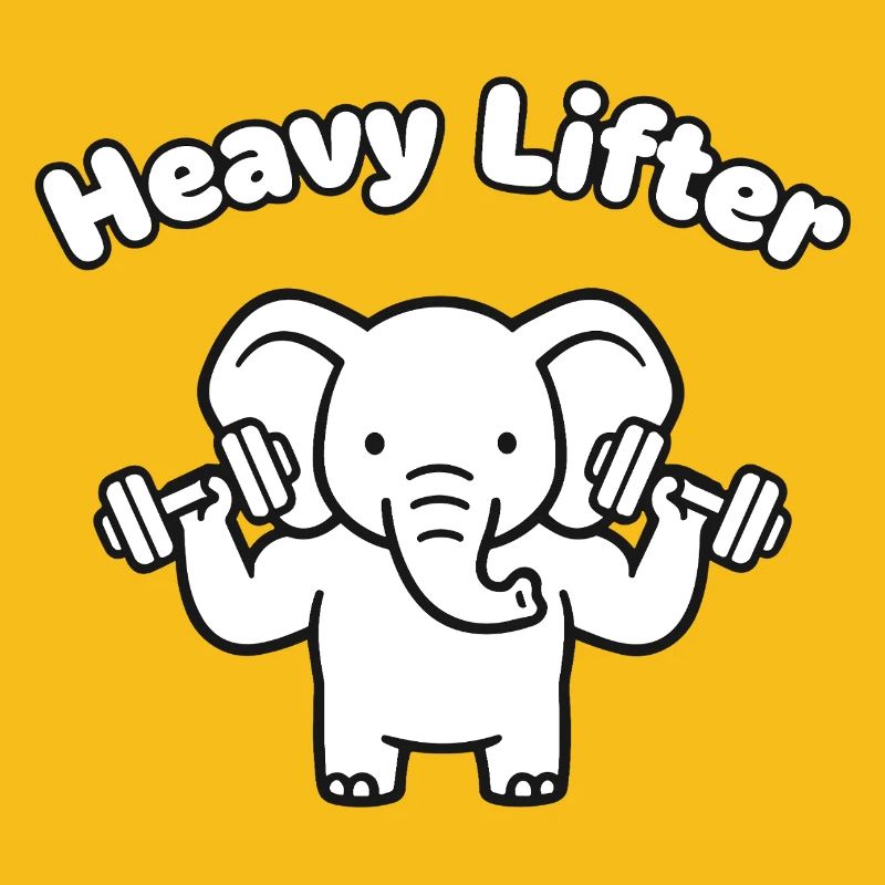 Haltérophile lourd Elephant