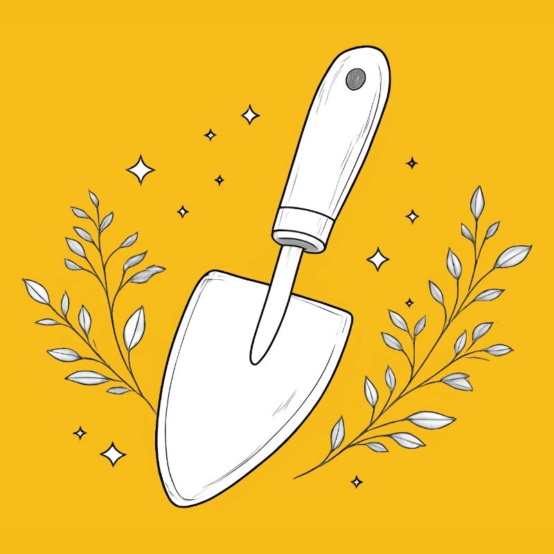 Garden Shovel Line Study