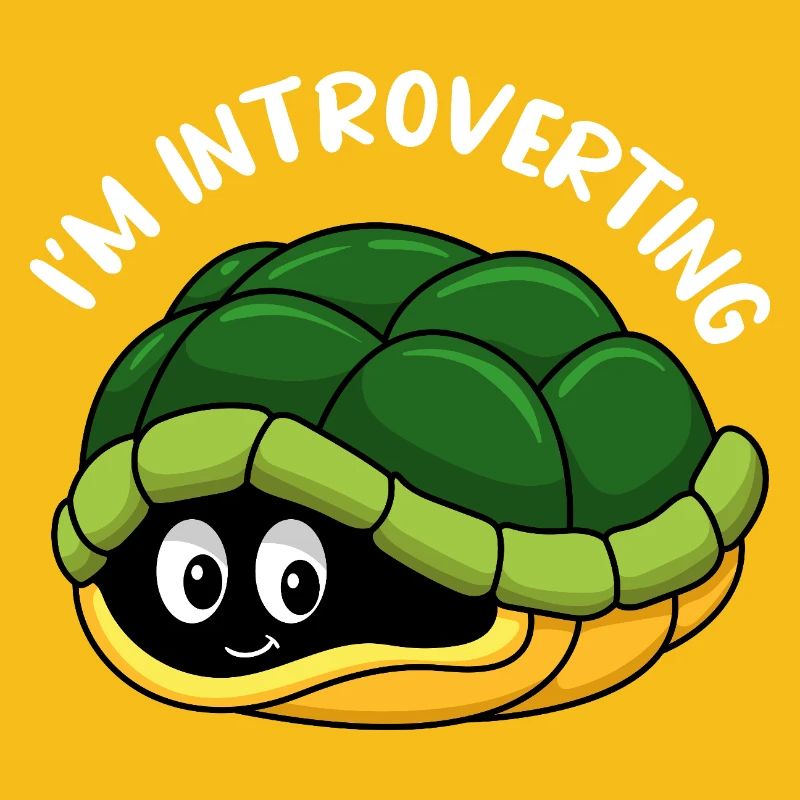 Dessin animé mignon de la carapace de tortue cachée