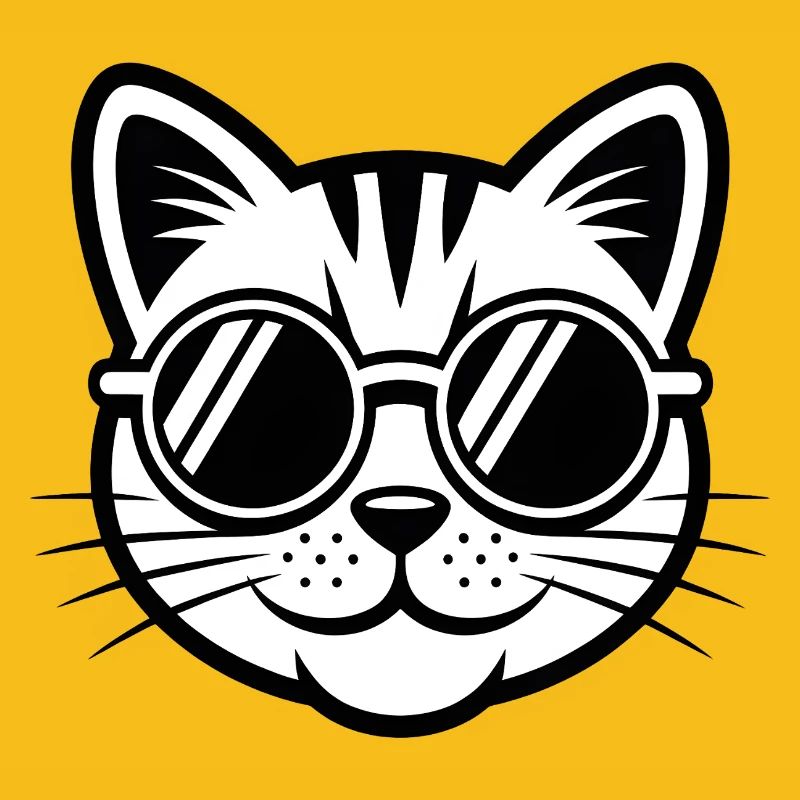 Cool cat with sunglasses