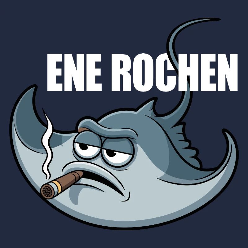 Ene Rochen Raucher Spruch Zigarette Kippe Rauchen