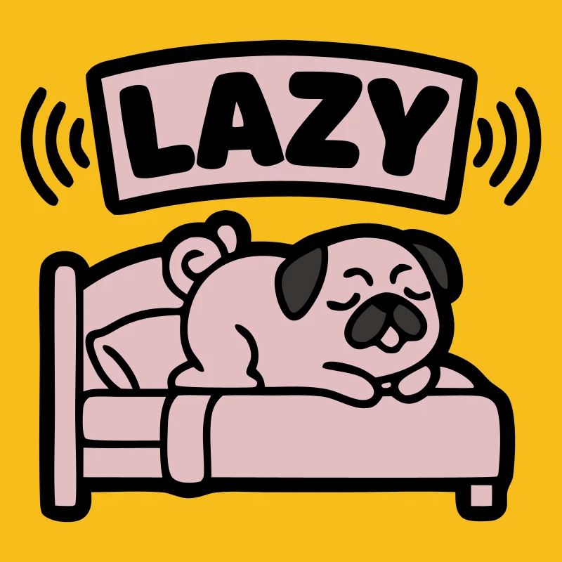 Lit de chien carlin paresseux introverti